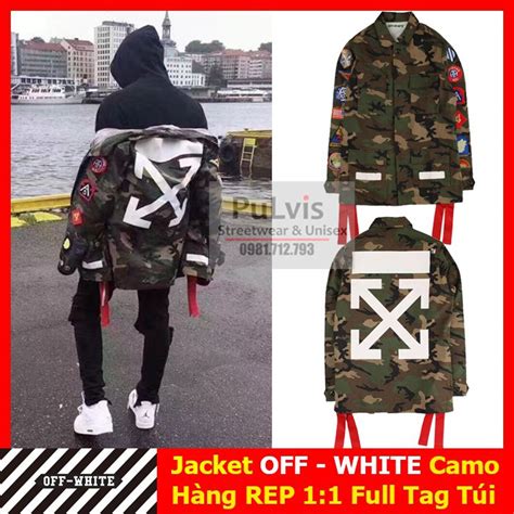 replica off white camo jacket|How To Tell If Off.